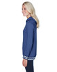 J America Ladies' Relay Hooded Sweatshirt navy ModelSide