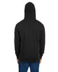 J America Ripple Fleece Pulllover Hooded Sweatshirt black ModelBack