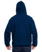 J America Adult Tailgate Fleece Pullover Hooded Sweatshirt navy ModelBack