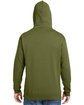 J America Adult Tailgate Fleece Pullover Hooded Sweatshirt olive ModelBack