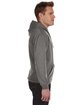 J America Adult Tailgate Fleece Pullover Hooded Sweatshirt charcoal heather ModelSide