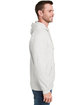 J America Adult Tailgate Fleece Pullover Hooded Sweatshirt oatmeal heather ModelSide