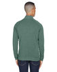 J America Adult Triblend Fleece Quarter-Zip balsam triblend ModelBack