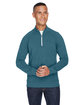 J America Adult Triblend Fleece Quarter-Zip  