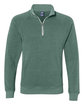 J America Adult Triblend Fleece Quarter-Zip balsam triblend OFFront