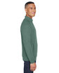 J America Adult Triblend Fleece Quarter-Zip balsam triblend ModelSide