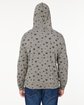 J America Adult Triblend Pullover Fleece Hooded Sweatshirt smoke stars trbl ModelBack