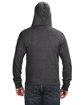 J America Adult Triblend Full-Zip Fleece Hooded Sweatshirt  ModelBack