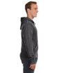 J America Adult Triblend Full-Zip Fleece Hooded Sweatshirt  ModelSide