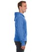 J America Adult Triblend Full-Zip Fleece Hooded Sweatshirt royal triblend ModelSide