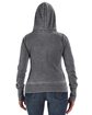 J America Ladies' Zen Full-Zip Fleece Hooded Sweatshirt  ModelBack