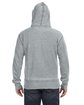 J America Adult Vintage Zen Full-Zip Fleece Hooded Sweatshirt cement ModelBack