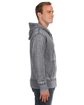 J America Adult Vintage Zen Full-Zip Fleece Hooded Sweatshirt  ModelSide