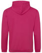 Just Hoods By AWDis Men's Midweight College Hooded Sweatshirt hot pink ModelBack