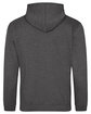 Just Hoods By AWDis Men's Midweight College Hooded Sweatshirt charcoal ModelBack