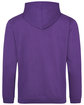 Just Hoods By AWDis Men's Midweight College Hooded Sweatshirt purple ModelBack