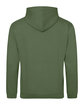 Just Hoods By AWDis Men's Midweight College Hooded Sweatshirt earthy green ModelBack