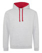 Just Hoods By AWDis Adult Midweight Varsity Contrast Hooded Sweatshirt  