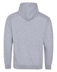 Just Hoods By AWDis Adult Midweight Varsity Contrast Hooded Sweatshirt hth gry/ fire rd ModelBack