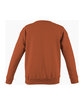 Just Hoods By AWDis Adult Midweight College Crewneck Sweatshirt burnt orange ModelBack