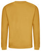 Just Hoods By AWDis Adult Midweight College Crewneck Sweatshirt mustard ModelBack