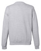 Just Hoods By AWDis Adult Midweight College Crewneck Sweatshirt heather grey ModelBack