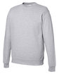 Just Hoods By AWDis Adult Midweight College Crewneck Sweatshirt heather grey ModelQrt