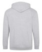 Just Hoods By AWDis Men's Midweight College Full-Zip Hooded Sweatshirt heather grey ModelBack