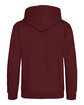 Just Hoods By AWDis Youth Midweight College Hooded Sweatshirt burgundy ModelBack