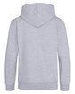 Just Hoods By AWDis Youth Midweight College Hooded Sweatshirt heather grey ModelBack