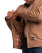 Berne Men's Flagstone Flannel-Lined Duck Jacket driftwood ModelQrt