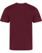 Just Hoods By AWDis Unisex Cotton T-Shirt burgundy ModelBack