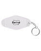 Prime Line Recycled ABS Motel Keychain white DecoBack