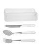 Prime Line Cutlery Set In Plastic Case white ModelSide