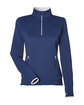 Zero Restriction Ladies' Sofia Quarter-Zip Pullover storm OFFront