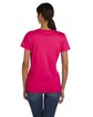 Fruit of the Loom Ladies' HD Cotton T-Shirt cyber pink ModelBack