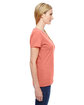 Fruit of the Loom Ladies' HD Cotton T-Shirt retro htr coral ModelSide
