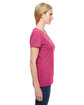 Fruit of the Loom Ladies' HD Cotton T-Shirt retro htr pink ModelSide
