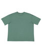 Live and Tell by LAT Ladies' Oversized Relaxed T-Shirt basil ModelBack