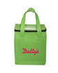Prime Line Non-Woven Cubic Lunch Bag With ID Slot lime green DecoFront