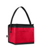 Prime Line Recycled Non-Woven Lunch Cooler Bag red ModelSide