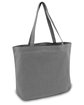 Liberty Bags Seaside Cotton Pigment-Dyed Large Tote grey ModelSide