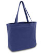 Liberty Bags Seaside Cotton Pigment-Dyed Large Tote washed navy ModelSide