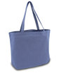 Liberty Bags Seaside Cotton Pigment-Dyed Large Tote blue jean ModelSide