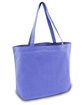 Liberty Bags Seaside Cotton Pigment-Dyed Large Tote periwinkle blue ModelSide