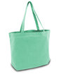 Liberty Bags Seaside Cotton Pigment-Dyed Large Tote sea glass green ModelSide
