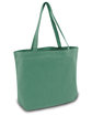 Liberty Bags Seaside Cotton Pigment-Dyed Large Tote seafoam green ModelSide