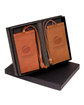 Leeman Voyager Barclay Magnetic Luggage Tag Set tan DecoFront
