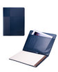 Leeman Duo-Textured Tuscany Padfolio navy blue DecoFront