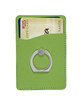 Leeman Tuscany Card Holder With Metal Ring Phone Stand lime green ModelSide